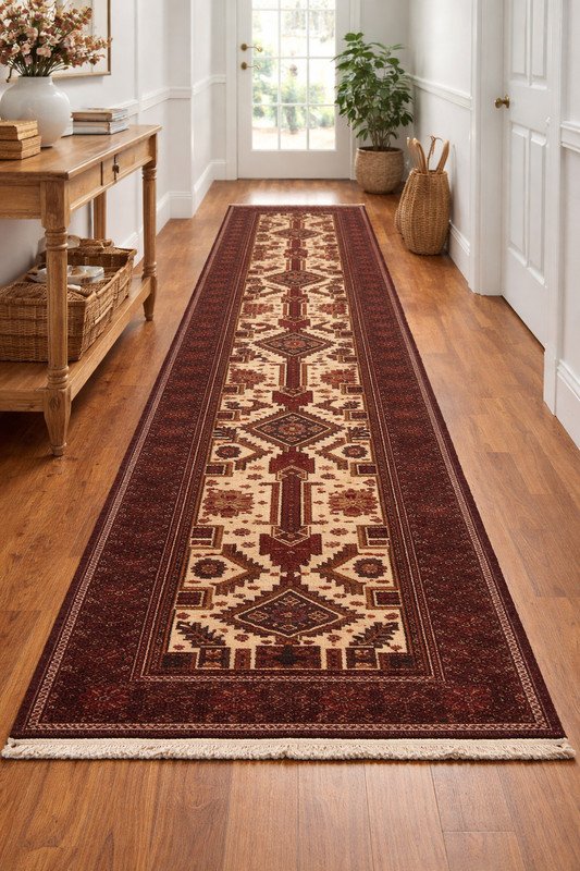 3X13 ft Geometric Tribal Runner Rug Oversized Oriental Hallway Kitchen Carpet gallery