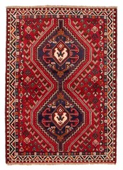 Vintage Hand-Knotted Area Rug 3’7″ x 5’1″ Traditional Oriental Wool Carpet
