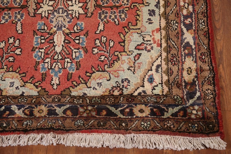 Traditional Floral Vintage 12 ft. Runner Rug 4x12 Hand-knotted Wool gallery