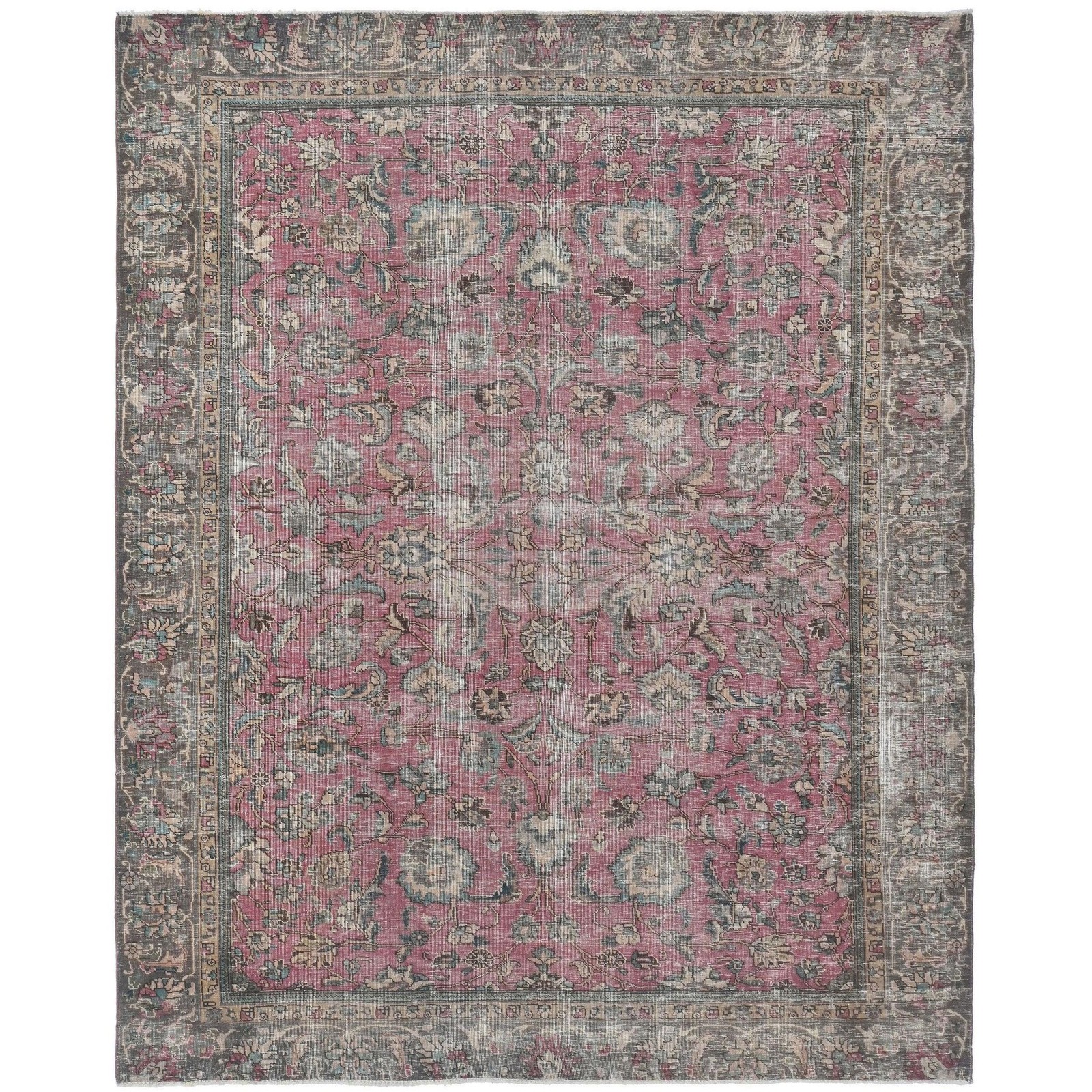 7'8" x 9'10" Sorella Vintage Hand-Knotted Wool Area Rug gallery