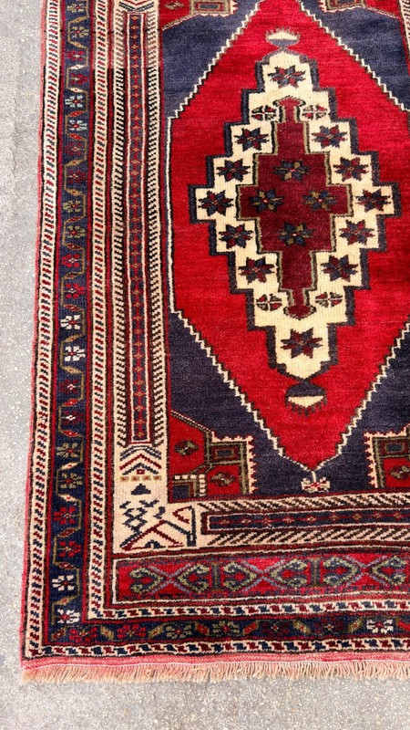 3'2'' X 5'2'' Vintage Carpet Natural Village Rug Handmade Rug.SKU:T1736 gallery