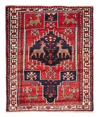 Vintage Hand-Knotted Carpet 5’10” x 7’0″ Traditional Oriental Wool Area Rug