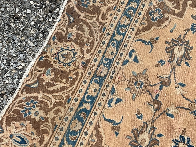 7' X 10' Vintage Distressed Per'sian Handmade Wool Rug gallery