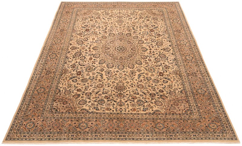 Patina Hand-Knotted Persian Carpet 154 11/16x116 1/8in-Orientt,Carpet,Rug,Beige gallery