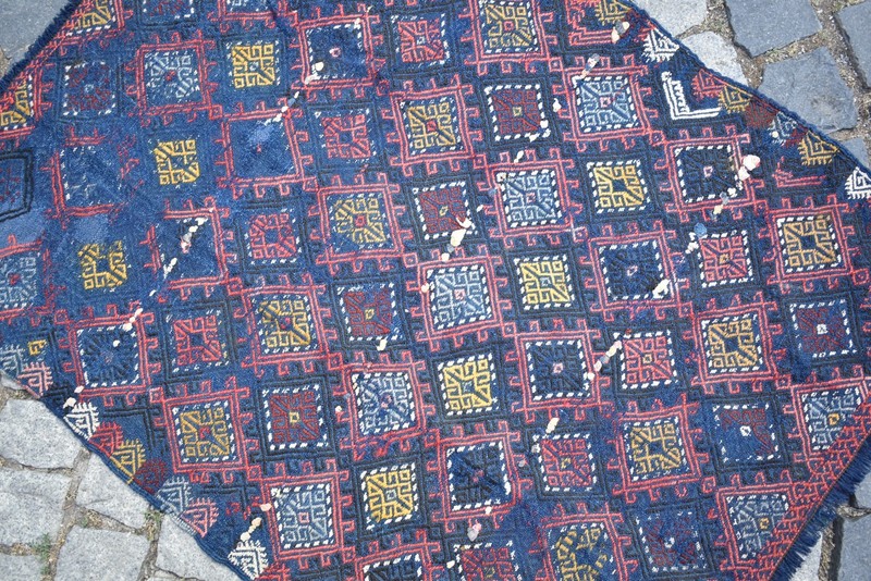 Fabulous Antique Turkish Rug 33'' x 43'' Collectors Item Reyhanli Cicim Worn Rug gallery