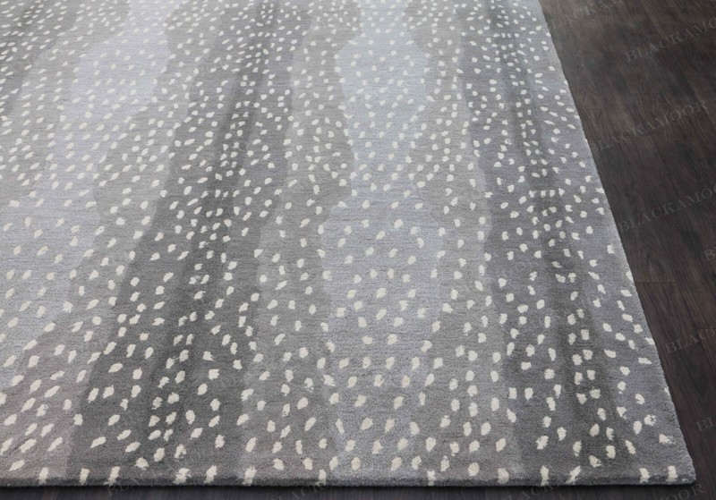 Antelope Chetah Animal Grey Contemporary Handmade Tufted 100% Woolen area rug gallery