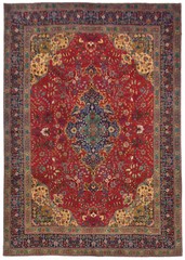 Handmade Vintage Oriental Rug 10X13 ft Floral Classic Medallion Design Carpet