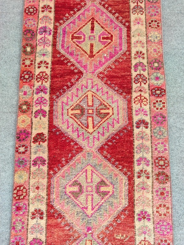 2.8 x 13 Ft, Antique rug 3x13, Turkish runner 3x13 vintage, Heriz rug, Herki rug gallery