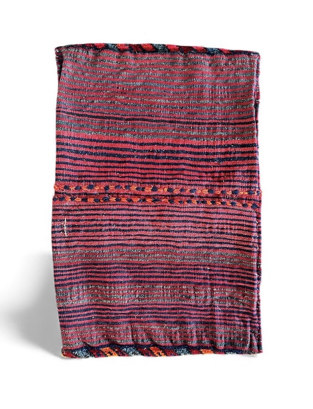 Tribal Saddle Bag red and blue geometric circa 1920 1930s gallery