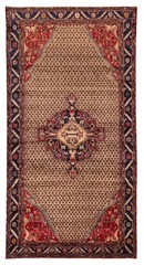 Vintage Hand-Knotted Carpet 5’0″ x 9’10” Traditional Oriental Wool Area Rug