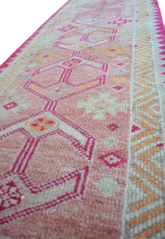 2x11 Runner Vintage Turkish Rug HandMade Hallway Rug Kitchen Decor Rug 2.4x11.1 gallery