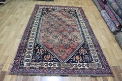 ANTIQUE PERSIAN ORIENTAL QASHQAI RUG WITH DIAGONAL BOTEH DESIGN 255 X 158 CM