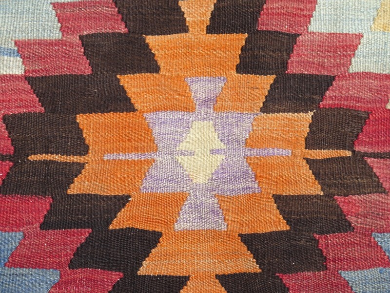 Vintage Anatolia Rug, Handmade Large Area Rugs, Floor Wool Entry Carpet 53"x112" gallery