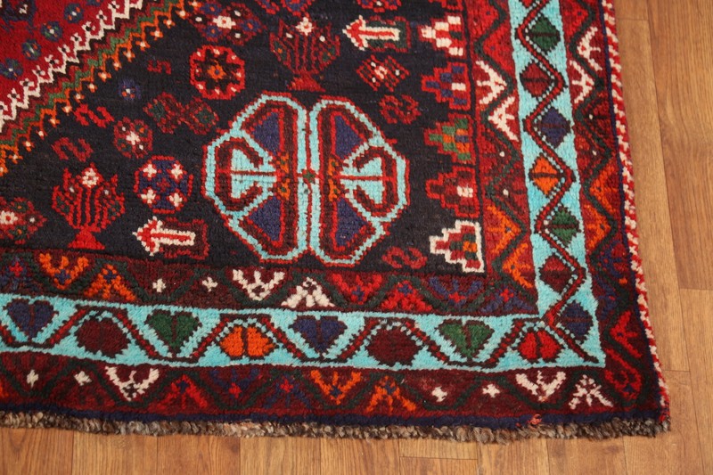 Vegetable Dye Abadeh Geometric Traditional Handmade Room Size Antique Rug 5x9 gallery