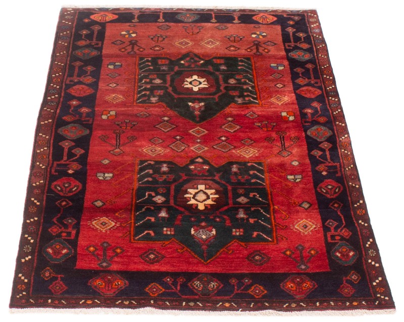 Vintage Traditional Hand-Knotted Area Rug 4'3" x 7'7" Oriental Wool Carpet gallery