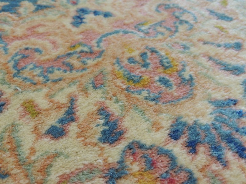 9x14 10x14 Antique Kermaan Oriental Area Rug BLUE Pink Stunning!wool knotted gallery