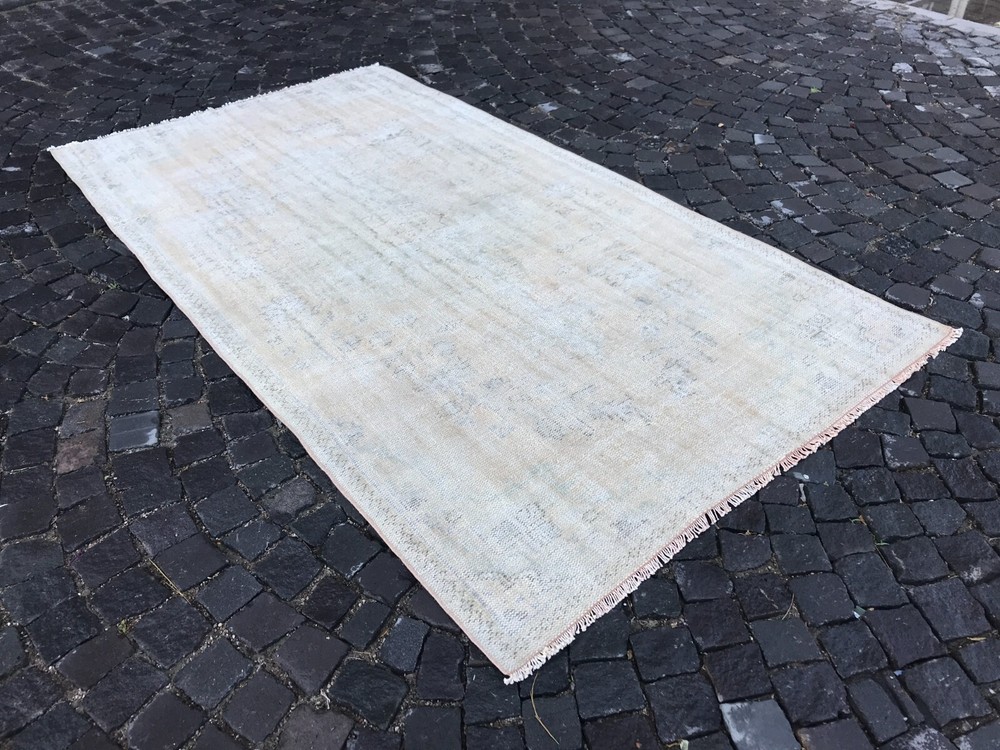 Turkish Antique rug Bohemian Area rug Oushak rug Vintage Rug Handmade Wool rug