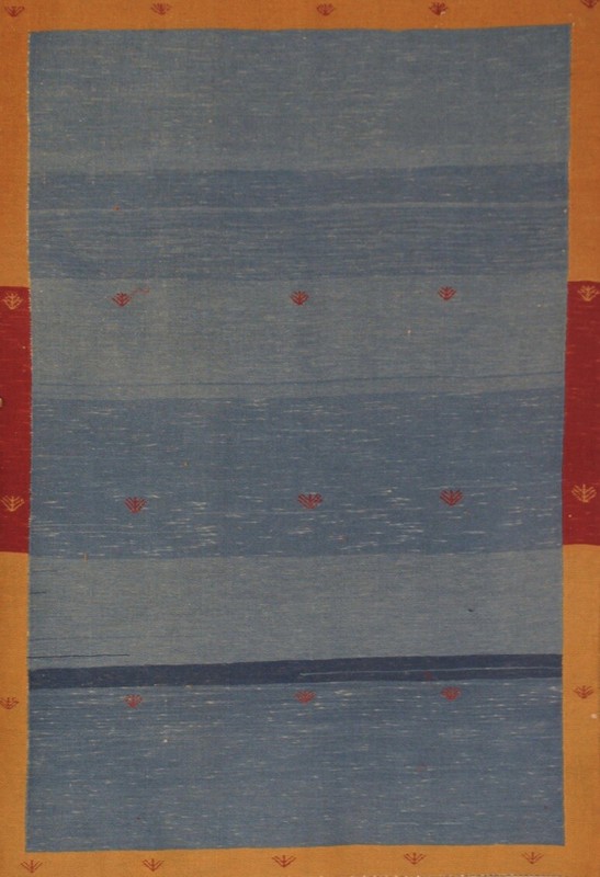Stunning Tribal Soumak Gabbeh Rug Fat Weave Blue Knotted 3.11 X 5.9 New Tribal. gallery