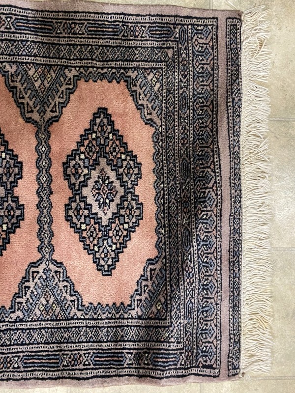 Vintage Afghan Hand-Knotted Rug 63"x25" – Tribal Baluchi/Turkoman gallery