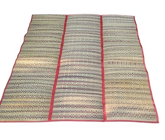 Authentic Hand-Woven Thai Reed Mat Eco-Friendly Artisanal Decor Modern Living gallery