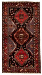Vintage 3’7″ x 6’8″ Traditional Hand Knotted Vegetable Dye Wool Area Rug