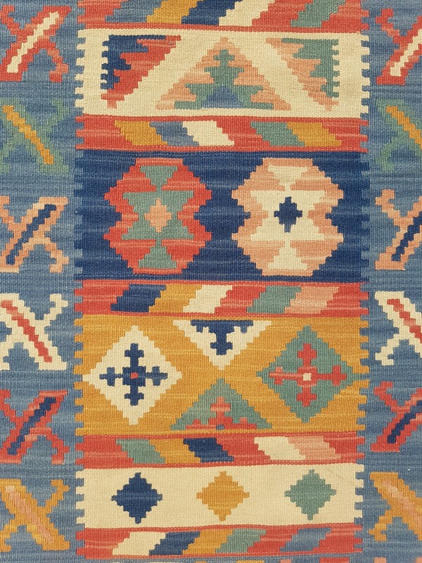 Vintage Traditional Handcrafted Turkish Kilim Rug for Home Décor 89x63 cm gallery