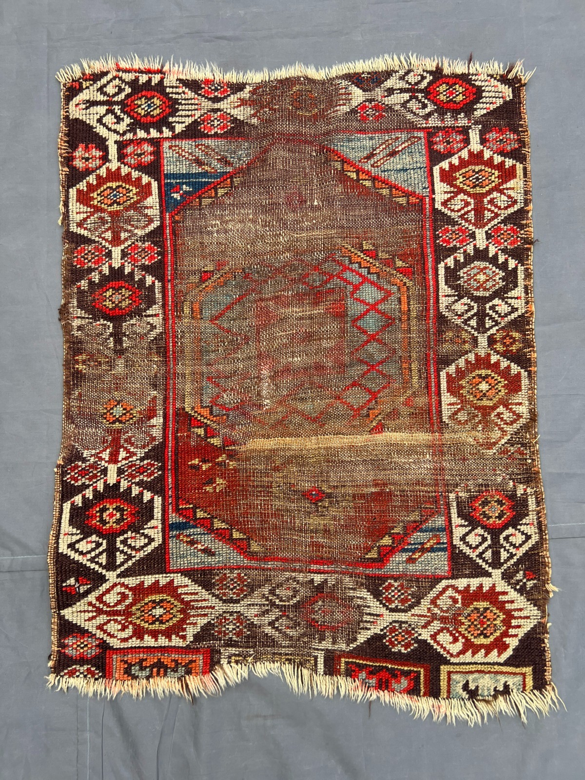 COLLECTORS' ITEM Stunning Antique kazak Caucasian 4TH QUARTER 19TH Century Rug gallery