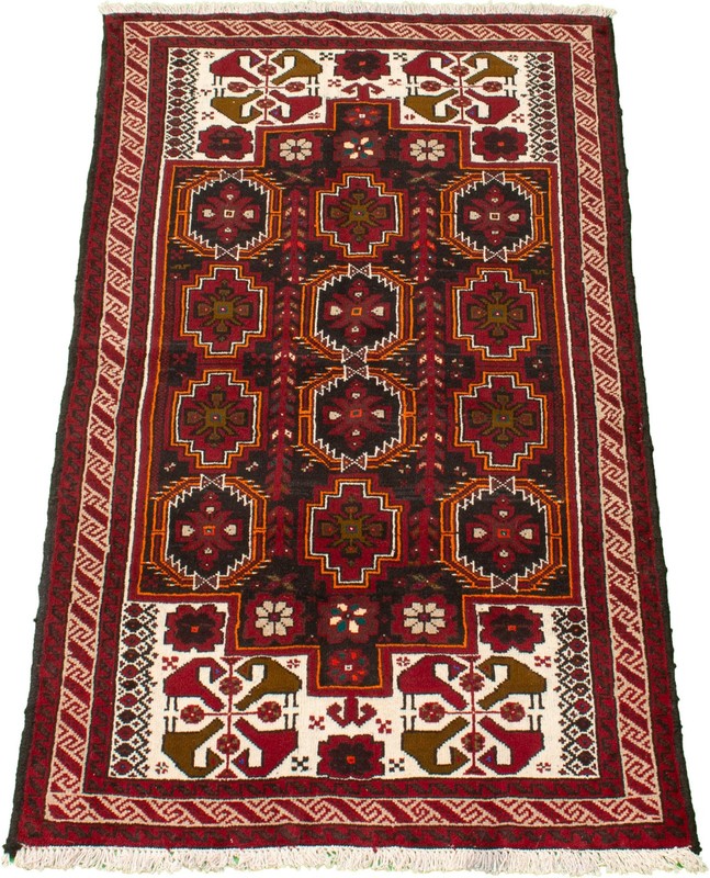 Vintage Traditional Hand-Knotted Area Rug 3'4" x 6'4" Oriental Wool Carpet gallery