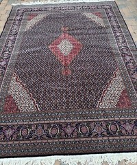 New Top Quality Handmade Chinese Oriental Rug,Silk & Wool,Purples & Blues, 8×10