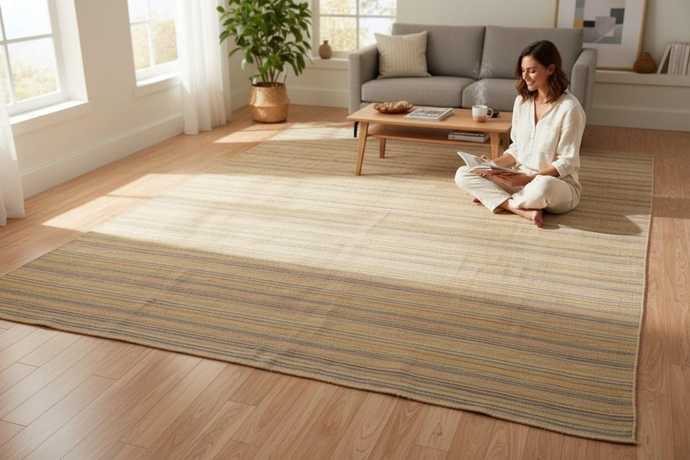 8 x 9'8 Gelim Nomadic Geometric Hand Woven Oriental Carpet Wool Area Rug 8 x 10