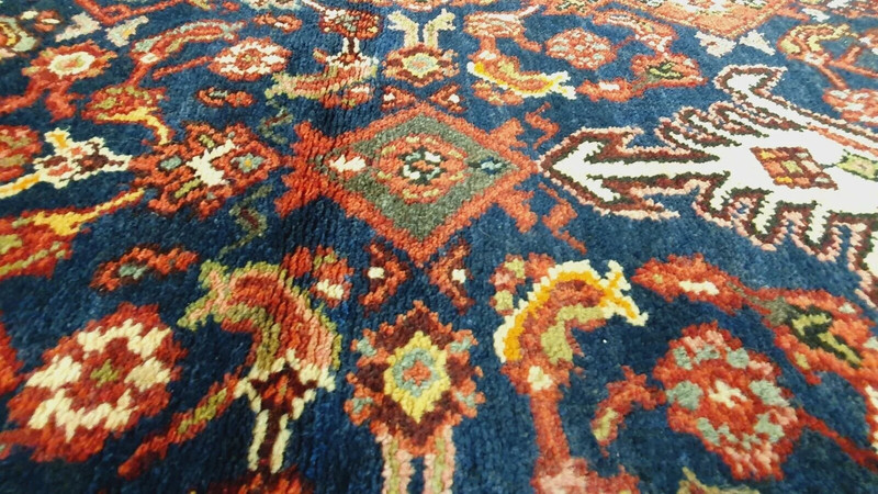 Fine Vintage 1930-1940's Wool Pile Vgy Dyes High-Karabahk Runner 3'8" x 10'6" gallery