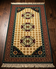 Exquisite Tibetan Hand Knotted Maximalist Home Decor Luxury Wool 3×6 ft Area Rug