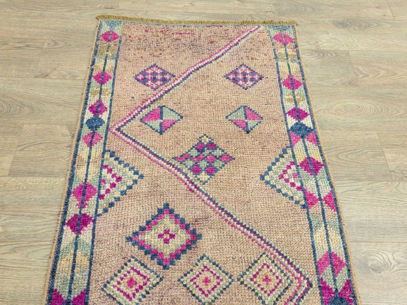 Extra Long Hallway Runner Rug 3x17 Vintage Turkish Oushak – Boho Tribal Decor gallery