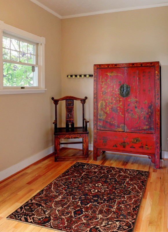 Vintage 7'3" x 9'9" Traditional Hand Knotted Vegetable Dye Wool Area Rug gallery