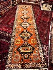 COLLECTORS’ ITEM Antique Natural Vegetable Dye Caucasian Kazak Runner