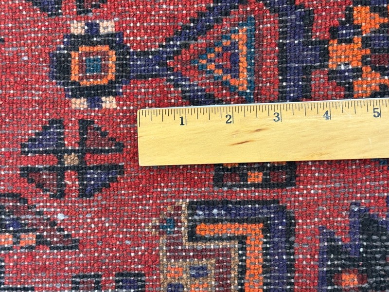 Vintage Zanjan Tribal Oriental Hand Knotted Wool Area Rug 5x7 Black Red Boho gallery