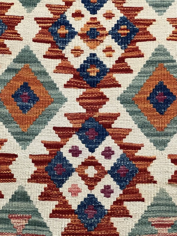 Vintage Kilim Traditional Hand Made Oriental Wool Kilim 5ftx3.2ft 160cmx102cm gallery