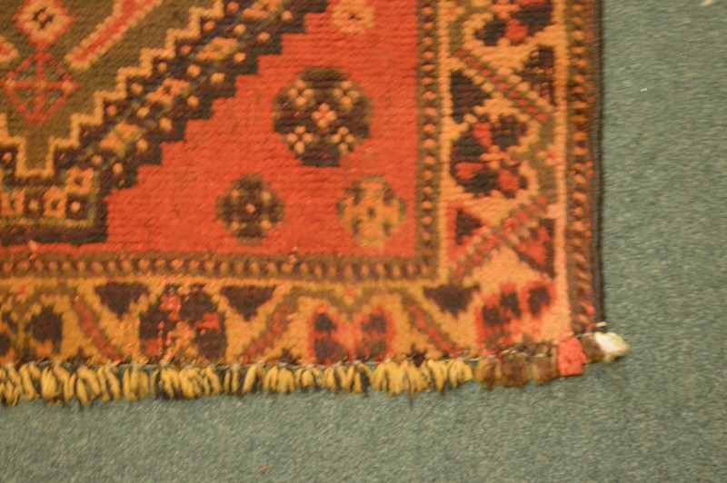 5 X 4 FT COLLECTORS’ ITEM Antique Natural Vegetable Dye Kazak Vase Design Carpet gallery