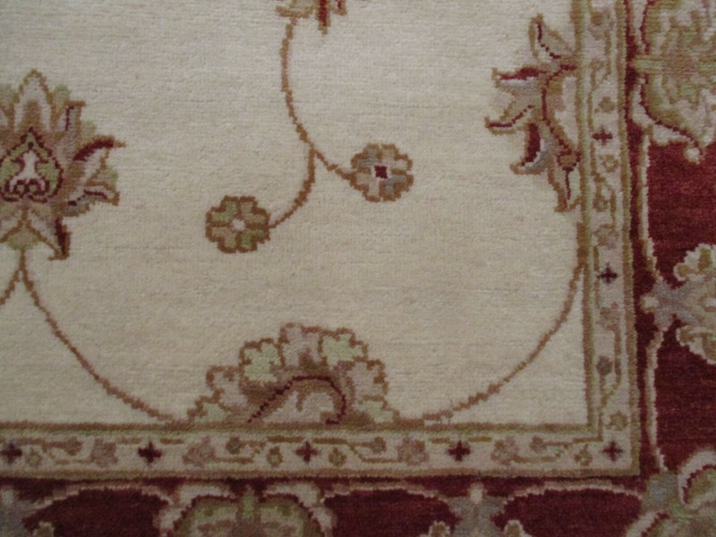 4'x12' RUNNER Gorgeous Allover-Pattern HANDMADE-KNOTTED WOOL RUG 585665 gallery
