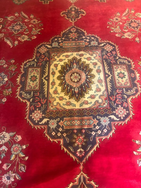 SIMI ANTIQUE. HAND MADE. 13x10 EXCELLENT CONDITION. FULL PILE.WITH SINGNR gallery
