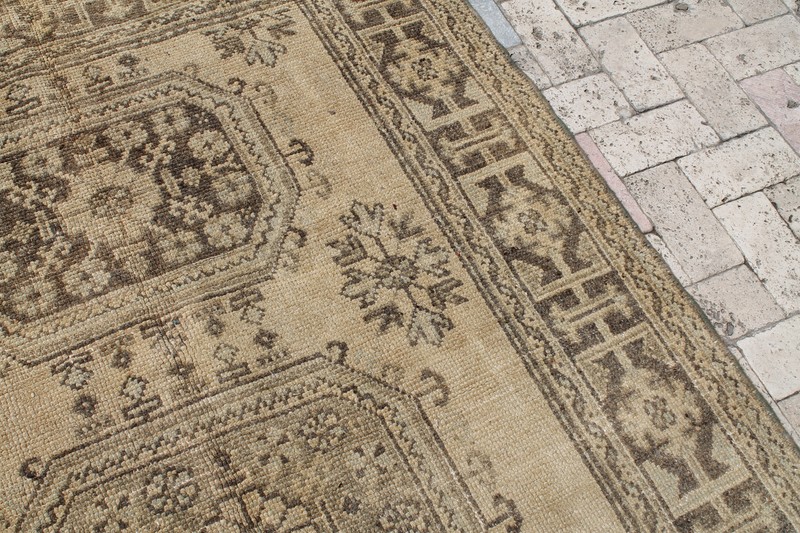 Turkish Rug 55''x148'' Vintage Oushak Mutedcolor Runner Corridor Carpet Hallway gallery