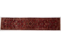 Stunning antique Sarouk runner, 2’6″ x 11’9″
