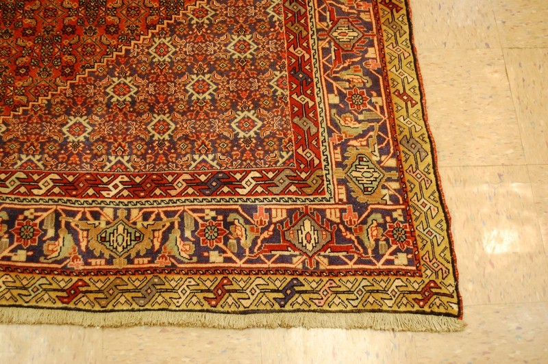 NATURAL WOOL Old Oriental Rugs,Hand Woven,knotted size Approximately6'9" x 10'5" gallery