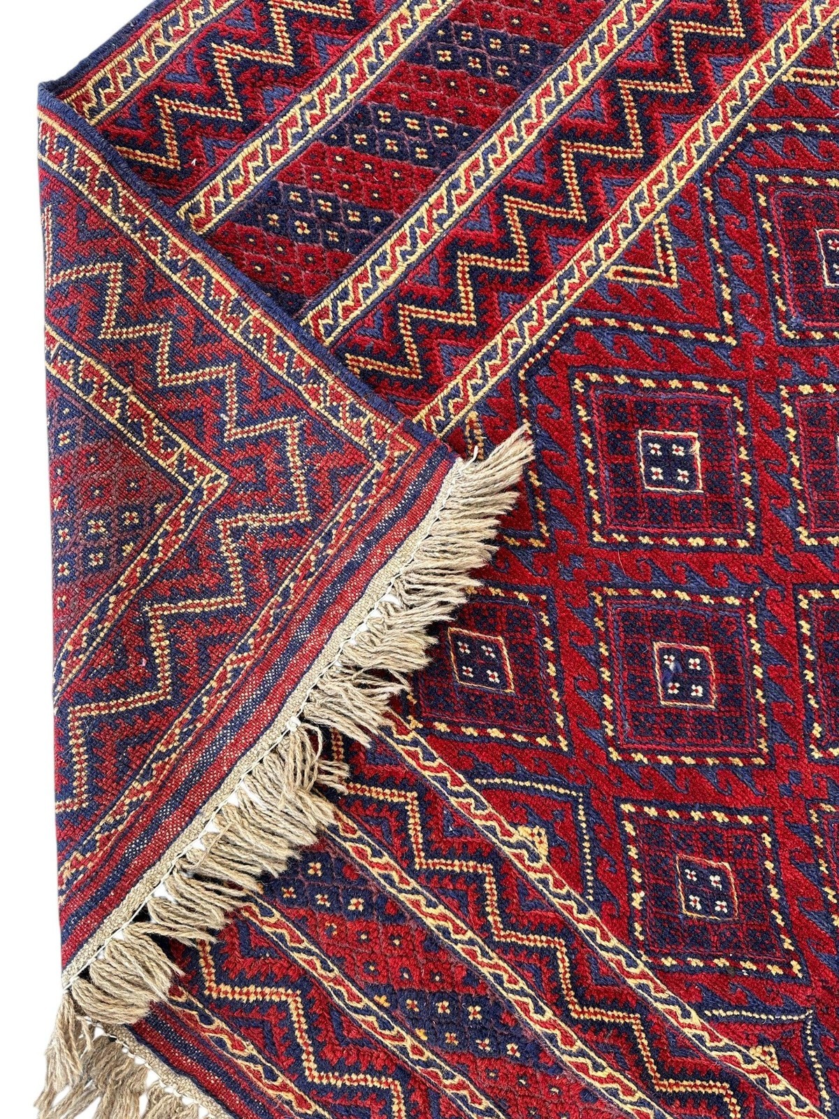Hand-knotted Afghani Meshwani Wool Rug I Nakhunak Herati 5’1” x 6’3” gallery
