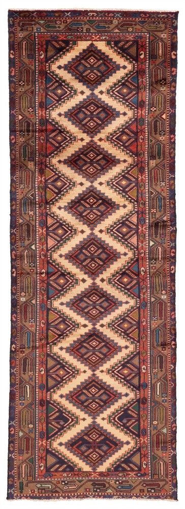 2'9" x 8'6" Vintage Hand-knotted Runner Rug Traditional Oriental Wool Carpet