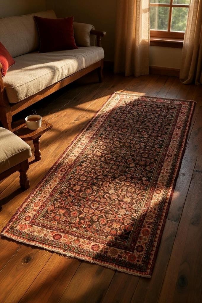 Rug 3'8 x 10'2 Vintage Tribal Handmade Wool Runner Oriental Rug S Antique 4 x 10 gallery