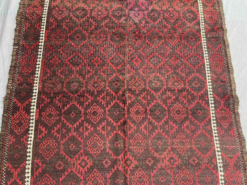 160 X 280 CM COLLECTORS' ITEM Antique Belouch Natural Vegetable Dye Janbagi Rug gallery