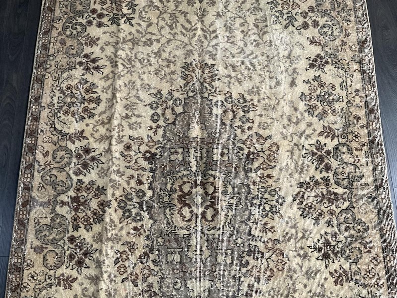 Vintage Handmade Rug For Living Room, 5x9 Indoor Outdoor Rugs, Home Decor gallery