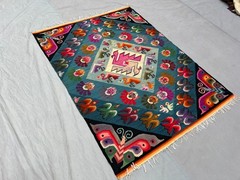 3’10×5’1ft Vintage Turkish Hand Woven Kilim Rug Flat Weave Colorful Tribal Carpe