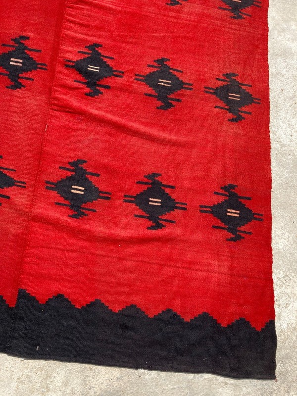 Vintage Handmade Traditional Lovely Turkish Kilim Floor Rug Carpet 223x140 cm gallery